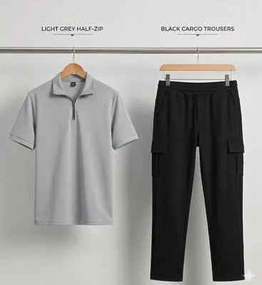 2 Pcs Men's Dri Fit Plain Ziper Track Suit in 5 colours